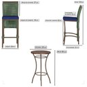 Ver imagem 2 de Mesa Bistro e 4 Banquetas Roma Marrom, Corda Náutica 10