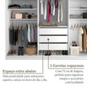 Ver imagem 6 de Guarda-Roupa Casal 3 Portas 1 Espelho Belluno Cinza/Urbi