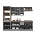 Ver imagem 5 de Cozinha Modulada Completa Americana 100% MDF 270cm com Rodapé Provence Multimóveis Crink-CPL006