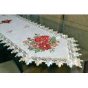 Ver imagem 1 de Caminho de Mesa Red Flower - 2,20 m Arte & Tear Caminho de Mesa Ponto Cruz