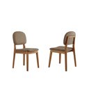 Ver imagem 3 de Conjunto Sala de Jantar Mesa Florença 160x90cm Tampo Retângular Vidro/MDF Off White com 6 Cadeiras É