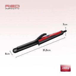 Modelador de Cachos Mondial Infinity Em-12 Cabo Giratório Bivolt Preto e Vermelho - 6