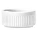 Ver imagem 6 de 6 Ramekins Tigelas Porcelana 130ml Canelado Germer Branco Molhos Crème Brûlée