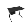 Mesa Economica com 2 gavetas 1,00 x 0,60 - Preto - 1