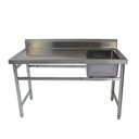 Ver imagem 1 de Pia De Inox 150x70x85 Cm Cuba Lado Direito De 50x40x25cm Frigopro