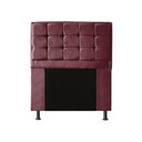 Ver imagem 1 de Cabeceira Copenhague Para Cama Box Solteiro 120cm com Capitonê Suede - Renascer Decor:Vinho