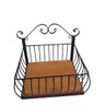 fruteira parede multiuso quadrada pequena ferro madeira artesanal - 3