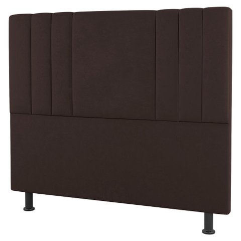 Cabeceira Cama Box Casal King Size Grace 195cm Suede Marrom - Abmaza