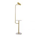 Ver imagem 1 de Abajur Decorativo Luminária de Chão Piave em Metal e Mármore 170x40cm
