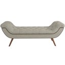 Ver imagem 5 de Puff Recamier Decorativo com Tachas 195cm Santorini Bouclê Creme