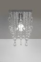 Ver imagem 2 de Lustre de Acrilico Belíssimo para Sala Base de Inox 20x20cm:25cm/bivolt