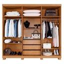 Ver imagem 2 de Guarda Roupa Millano Ripado 6 Portas Benetil Cinamomo