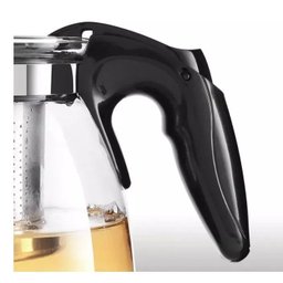 Chaleira Bule de Vidro com Infusor Chá Café Inox 950ml - 3