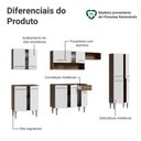 Ver mais imagens de Armário de Cozinha Completa 293cm Rustic/branco Emilly Madesa 01