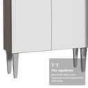 Ver imagem 6 de Armário de Cozinha Completa 293cm Rustic/branco Emilly Madesa 01