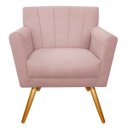Ver imagem 3 de Kit Diva Recamier Vanessa 140cm Lado Direito e 02 Poltronas Laura Suede - Doce Sonho Móveis RECAMIER