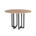 Ver imagem 1 de Mesa de Jantar 4 Lugares 90cm Redonda Industrial Dommus Jade - Straub Web