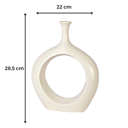 Vaso M Leaked Off White 28,5 Cm - 2