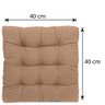 Assento para Cadeira Ráfia Futon Confort 0,40 X 0,40m Casa Dona - 2