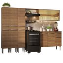 Ver imagem 3 de Armário de Cozinha Completa 261cm Rustic Emilly Madesa 05