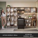 Ver imagem 6 de Armário de Cozinha Completa 261cm Rustic Emilly Madesa 05