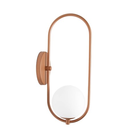 Arandela Luminária Perola Globo 10 Cm Moderno Cobre 015