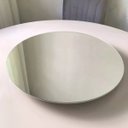 Ver imagem 6 de Prato Bandeja Giratória Espelhado Sobrepo Centro Mesa Mdf Laqueado com Vidro Fixo 60cm
