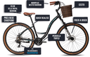 Ver imagem 5 de Bicicicleta Colli Munique Aluminio Aro 29 Disco-shimano 21v Tamanho do Quadro 17 Preto