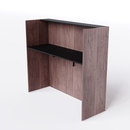 Balcão de Atendimento Loja Caixa para Recepção 120x45 - 1
