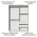 Ver imagem 5 de Guarda-roupa Infantil Madesa Nick 2 Portas de Correr de Espelho