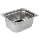 Ver imagem 2 de Kit 6 Cubas Gastronomica Inox Gn 1/3 X 65mm (325x176mm)