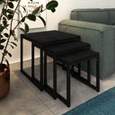 Ver imagem 1 de Toalheiro para Banheiro Estilo Industrial Sahy para Organização Toalhas e Acessórios - Preto