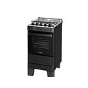 Ver imagem 3 de Fogão Esmaltec 4 Bocas Ideal Master Mesa Inox Tampa de Vidro Forno 50 Litros Preto T4itp Bivolt