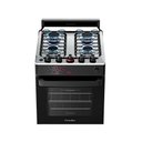 Ver imagem 5 de Fogão Esmaltec 4 Bocas Ideal Master Mesa Inox Tampa de Vidro Forno 50 Litros Preto T4itp Bivolt
