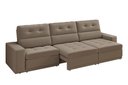 Ver imagem 3 de Sofá Roma Premium 2,30m Assento Retrátil e Reclinável Suede Capuccino Xflex Sofás