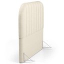 Ver imagem 4 de Cabeceira Cama Box King Estofada Orgânica 195cm Alice W01 Facto Pérola Metalizado - Lyam Decor