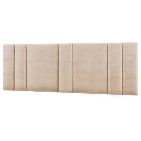 Cabeceira Modulada King 200 Cm com Led Linho Bege Vconcept