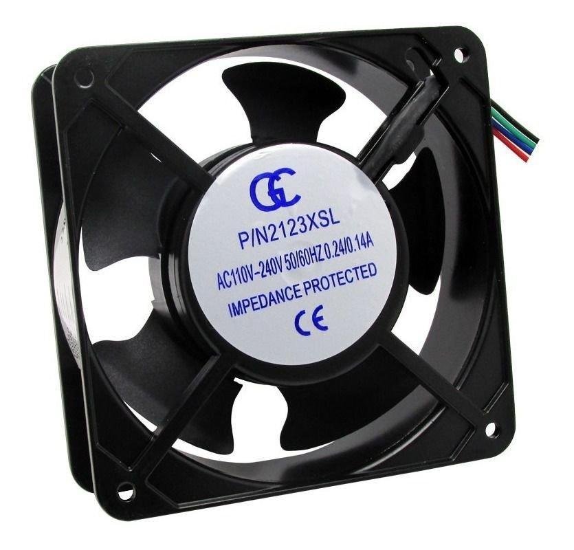 Ventilador Cooler Ventoinha Gc Metalica 120X120X38 110V 220V