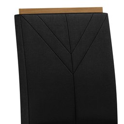 Conjunto 2 Cadeiras Amanda Ypê/veludo Preto - New Ceval - 3