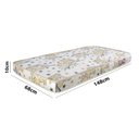 Ver imagem 2 de Cama Infantil C/ Colchão Alegra Branca e Amêndoa Branco