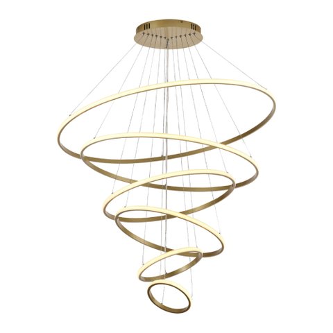 Lustre Pendente Astraled Skylight Pl-9850 Dourado Led Bivolt Dourado Pl-9850