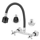 Ver imagem 2 de Torneira Misturador Parede Cozinha Flexível Duplo Jato 1/4v.