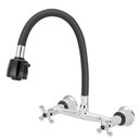 Ver imagem 1 de Torneira Misturador Parede Cozinha Flexível Duplo Jato 1/4v.