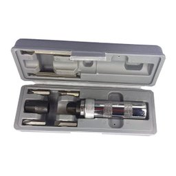 Kit Chave de Impacto com 6 Bits Phillips Fenda e Adaptador Martelete Manual - 3 Kit Chave de Impacto com 6 Bits Phillips Fenda e Adaptador Martelete Manual - 3