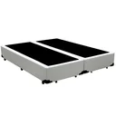 Ver imagem 1 de Cama Box Queen Bipartido Principe Das Camas Sintético Branco 158x198x40