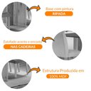 Ver imagem 6 de Sala de Jantar Mesa Olimpia 120 Tampo em Mdf Canto Copo com 4 Cadeiras Grecia