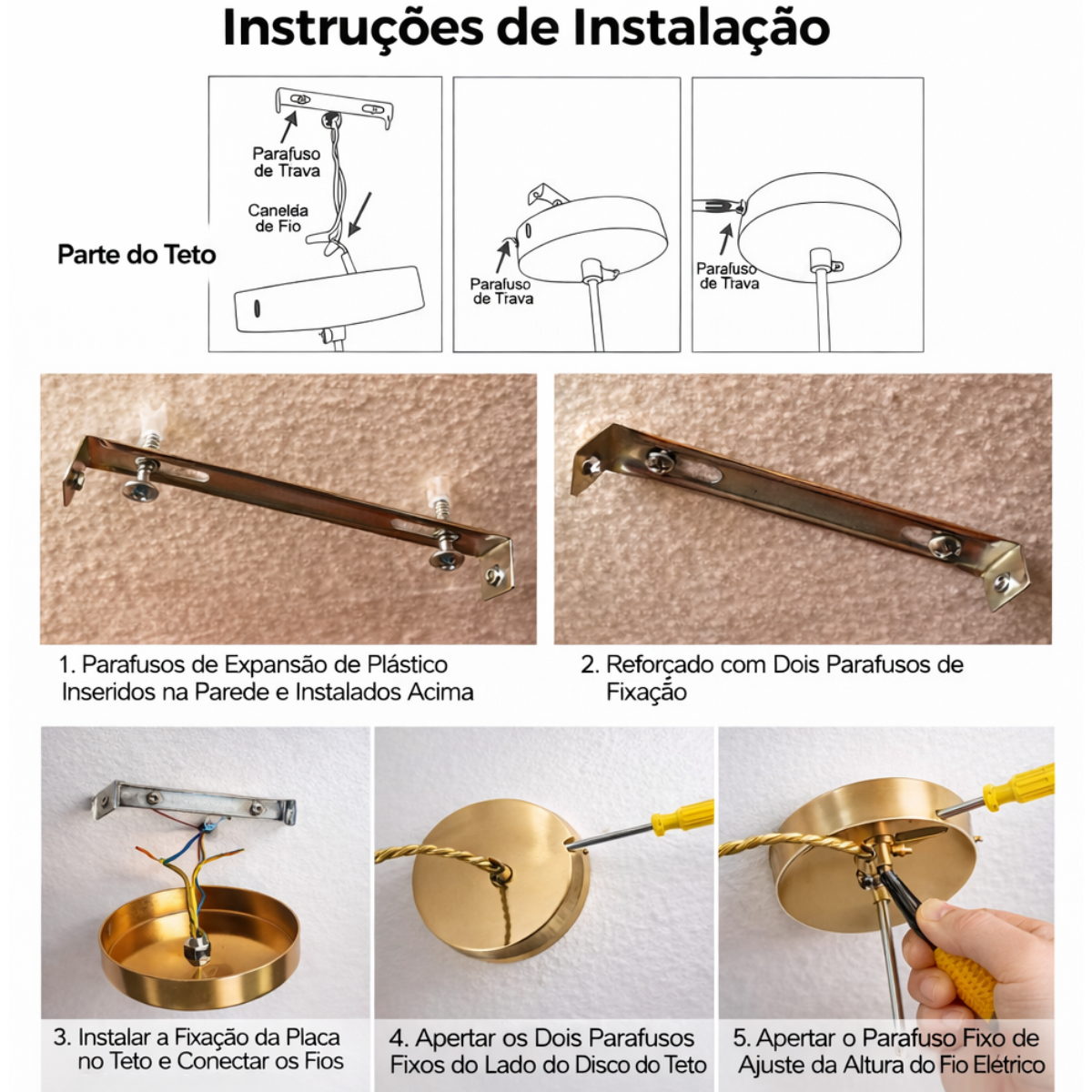 Lustre Pendente 29x15cm Globo Vidro Âmbar Retrô Vintage Luminária Teto Gimpo Kjdde-294-amb - 12