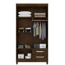Ver imagem 3 de Guarda Roupa Casal 4 Portas e 2 Gavetas com Espelho Modena Malbec - Incorplac
