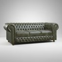 Ver imagem 1 de Namoradeira Vittorio 3 Lugares Dallas:Verde Musgo