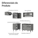 Ver imagem 5 de Armário de Cozinha Completa de Canto 325cm Cinza Nice Madesa 03